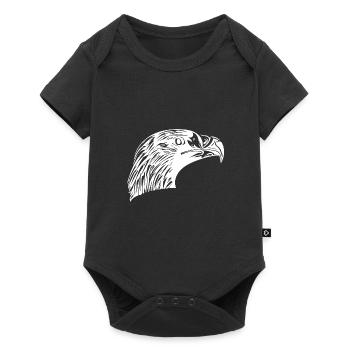 Eagle Portrait for Bird Lovers - Baby Premium short-sleeve bodysuit - black - Front