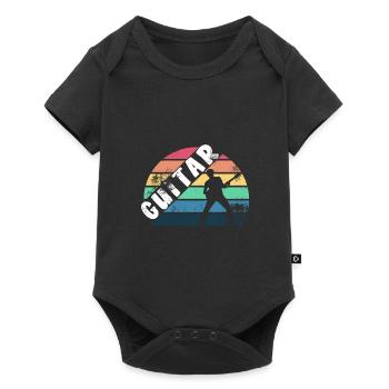 Musicien Guitare - Body à manches courtes Premium Bébé - noir - Devant