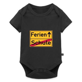 Schule - Ferien - Ortsschild - Baby Premium Kurzarmbody - Schwarz - Vorne