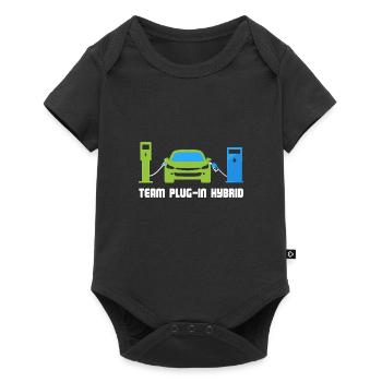 Team Plug-In-Hybrid: Green Driving - Baby Premium short-sleeve bodysuit - black - Front