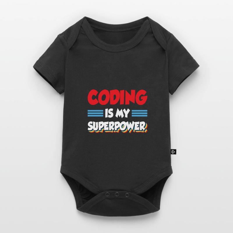 Coding Is My Superpower Programming Coder Computer Baby Premium Kurzarmbody