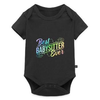 Best Babysitter Ever Daycare Provider Babysitting - Baby Premium Kurzarmbody - Schwarz - Vorne