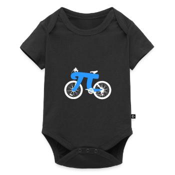 Mathématiques de vélo pi - Body à manches courtes Premium Bébé - noir - Devant