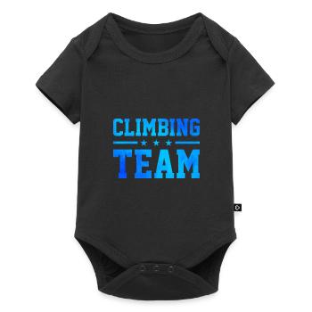 Climbing Team Climbing Bouldering Rock Climber Mou - Baby Premium Kurzarmbody - Schwarz - Vorne