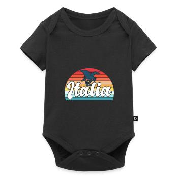 italie d’été - Body à manches courtes Premium Bébé - noir - Devant