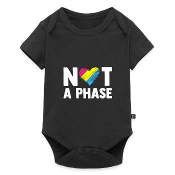 Not A Phase Gay Bisexual Pride Rainbow Lgbtq Diver - Baby Premium Kurzarmbody - Schwarz - Vorne