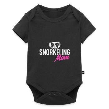 Snorkeling Mom Scuba Diver Diving Snorkeling Snork - Baby Premium Kurzarmbody - Schwarz - Vorne
