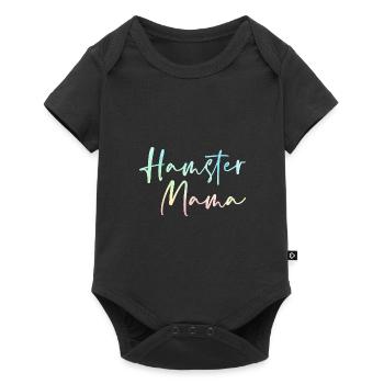 Hamster Mama Animal Lover Pet Owner Rodents Hamste - Baby Premium Kurzarmbody - Schwarz - Vorne