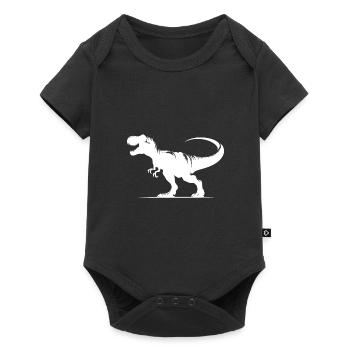 Roaring T-Rex Dinosaur - Tyrannosaurus Dino - Baby Premium short-sleeve bodysuit - black - Front