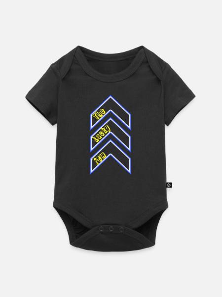 Les chanceux - syndrome de Down - Body à manches courtes Premium Bébé - noir