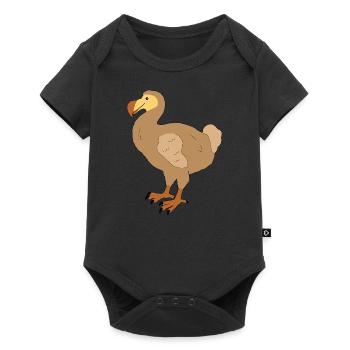 Dodo - Baby Premium Kurzarmbody - Schwarz - Vorne