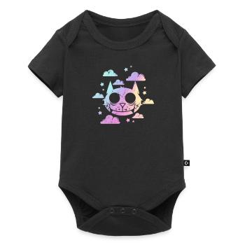 Pastel Goth Cat Aesthetic Gothic Emo E-Girl - Baby Premium short-sleeve bodysuit - black - Front