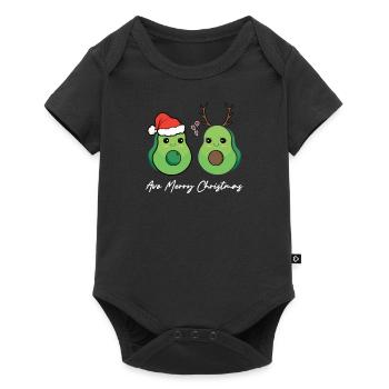 Avo Joyeux Noël Fun Avocat de Noël - Body à manches courtes Premium Bébé - noir - Devant