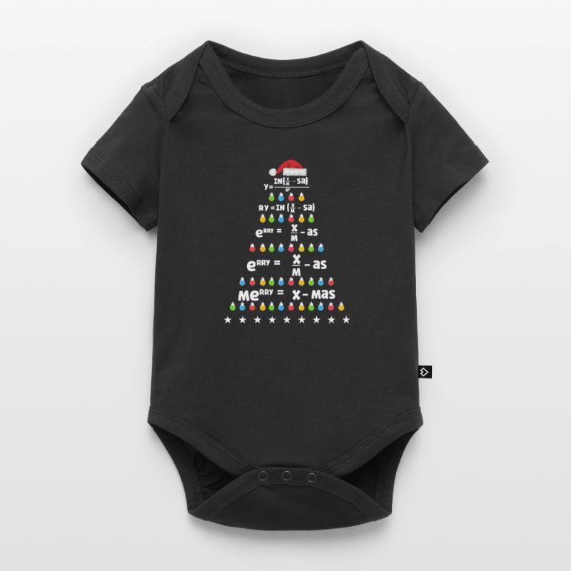 Math Christmas Tree Math Formula Math Xmas Baby Premium short-sleeve bodysuit