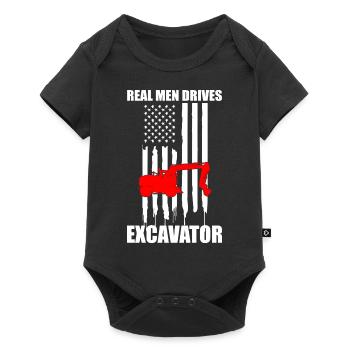 Conception des opérateurs d’équipement lourd et des opérateurs d’excavatrices - Body à manches courtes Premium Bébé - noir - Devant