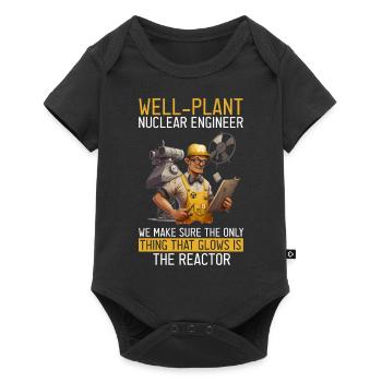 Kernenergie Spruch für Kernenergie - Baby Premium Kurzarmbody - Schwarz - Vorne