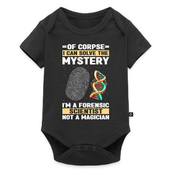 Forensischer Wissenschaftlicher Ermittler - Baby Premium Kurzarmbody - Schwarz - Vorne