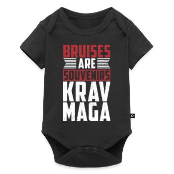 Les ecchymoses sont des souvenirs cadeau krav maga - Body à manches courtes Premium Bébé - noir - Devant