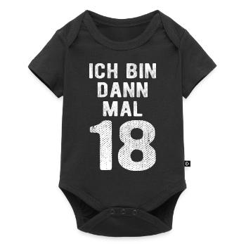 Ich bin dann mal 18 - Geburtstag Geschenk - Baby Premium Kurzarmbody - Schwarz - Vorne