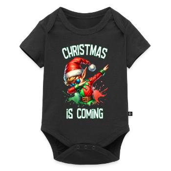 Noël approche Joyeux Noël Elfe - Body à manches courtes Premium Bébé - noir - Devant
