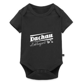 Dachau - Lieblingsort mit Stadtnamen - Baby Premium Kurzarmbody - Schwarz - Vorne