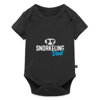Snorkeling Dad Scuba Diver Diving Snorkeling Snork - Baby Premium Kurzarmbody - Schwarz - Vorne