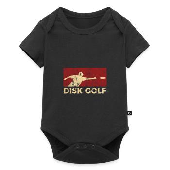 Disc Golf - Baby Premium Kurzarmbody - Schwarz - Vorne