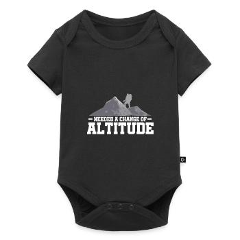 Needed A Change Of Altitude Hinking Mountaineering - Baby Premium Kurzarmbody - Schwarz - Vorne