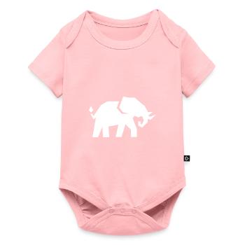Éléphant - Body à manches courtes Premium Bébé - rose - Devant