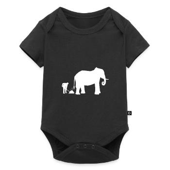 Retro Graphic Animal Keeper Zoo Keeper Animal Love - Baby Premium Kurzarmbody - Schwarz - Vorne