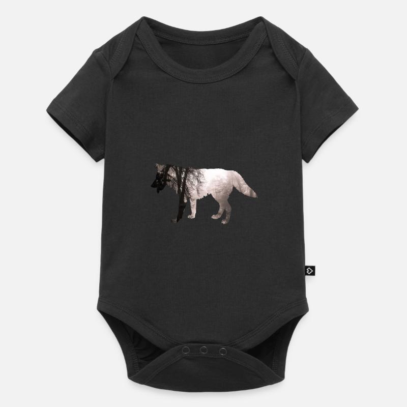 Wolf - Body à manches courtes Premium Bébé - noir