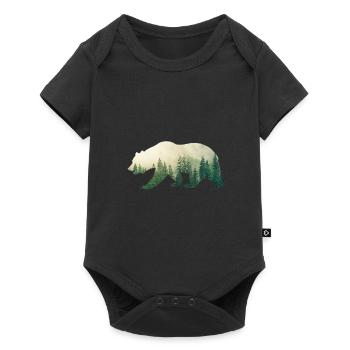 Grizzly - Body à manches courtes Premium Bébé - noir - Devant