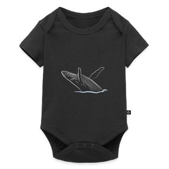 Wal - Baby Premium Kurzarmbody - Schwarz - Vorne
