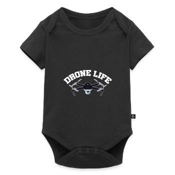Drone Life Graphic Drone Flying Quadcopter Pilot R - Baby Premium short-sleeve bodysuit - black - Front