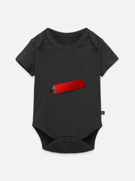 Firecracker - Baby Premium Kurzarmbody - Schwarz