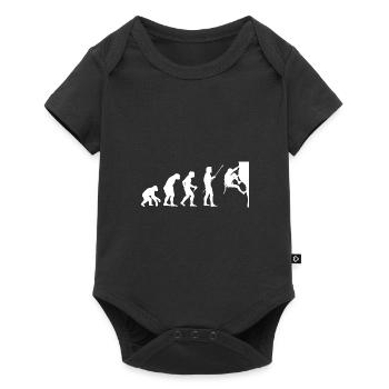 Climbing Evolution Boulderin Mountaineering Boulde - Baby Premium Kurzarmbody - Schwarz - Vorne