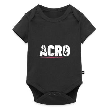 Retro Graphic Gymnast Gymnastics Acrobat Acrobatic - Baby Premium Kurzarmbody - Schwarz - Vorne