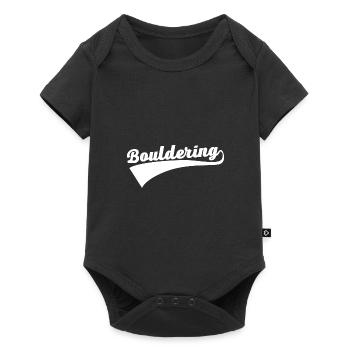 Retro Graphic Climbing Bouldering Rock Climber Mou - Baby Premium Kurzarmbody - Schwarz - Vorne