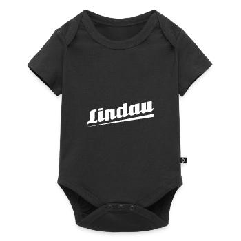 Lindau - Textdesign mit Stadtnamen - Baby Premium Kurzarmbody - Schwarz - Vorne