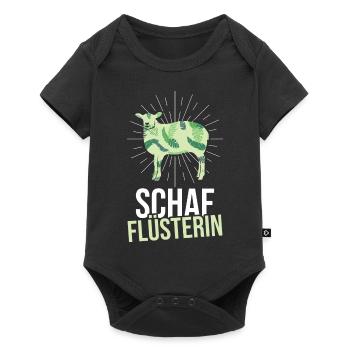 Schaf Flüsterin Landwirtin Schäfer Flüsterer Sheep - Baby Premium Kurzarmbody - Schwarz - Vorne