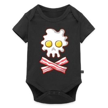Petit-déjeuner Oeufs Bacon Cadeau - Body à manches courtes Premium Bébé - noir - Devant