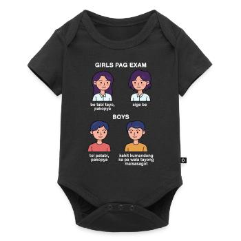 Student design for young proud Pinoys - Baby Premium short-sleeve bodysuit - black - Front