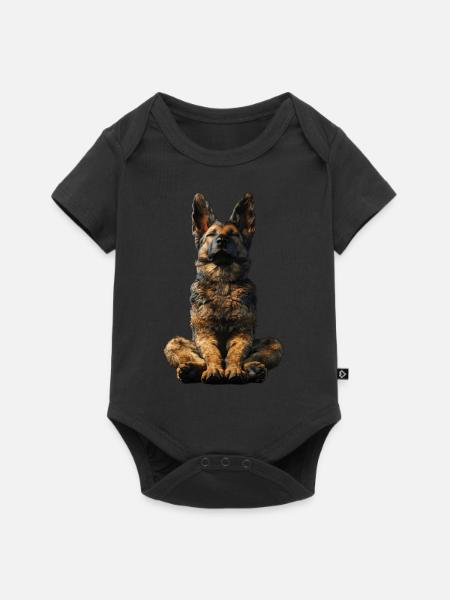 Deutscher Schäferhund - Premium kortærmet baby-body  - sort