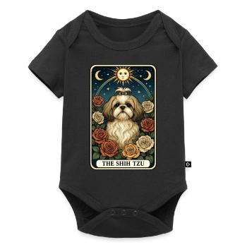 Shih Tzu - Baby Premium Kurzarmbody - Schwarz - Vorne