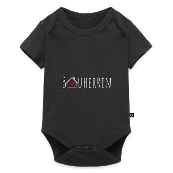 Bauherrin - Baby Premium Kurzarmbody - Schwarz - Vorne