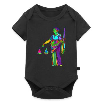 justice - Baby Premium short-sleeve bodysuit - black - Front