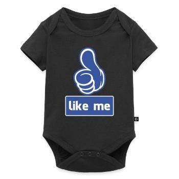 like me - Baby Premium short-sleeve bodysuit - black - Front