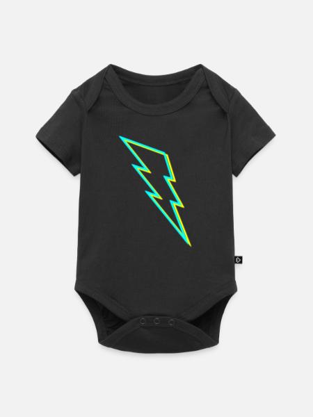 Blitz ϟ - Baby Premium Kurzarmbody - Schwarz