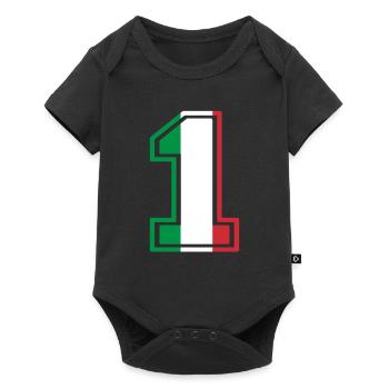 Italie Italie numéro 1 - Body à manches courtes Premium Bébé - noir - Devant
