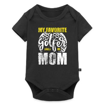 My Favorite Golfer Calls Me Mom Women Funny - Baby Premium short-sleeve bodysuit - black - Front